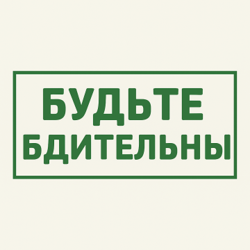 Внимание, будьте бдительны!